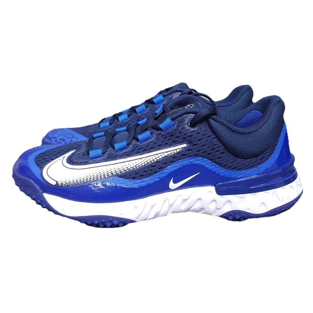 Nike Alpha Huarache Elite 4 Turf Size 11.5 Royal/Black Baseball DX6964-414 NIB